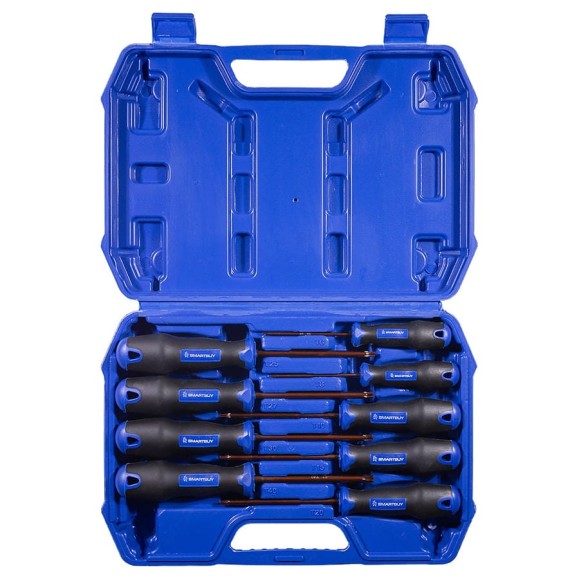 Отвертки в наборе Smartbuy 9 штук, TORX, S2 сталь, PRO TOOLS SBT-PRO-SCN-9P3 Отвертки в наборе Smartbuy 9 штук, TORX, S2 сталь, PRO TOOLS SBT-PRO-SCN-9P3