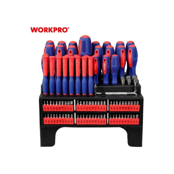 Набор отверток WORKPRO PRO CR-V 100шт WP200560 Набор отверток WORKPRO PRO CR-V 100шт WP200560
