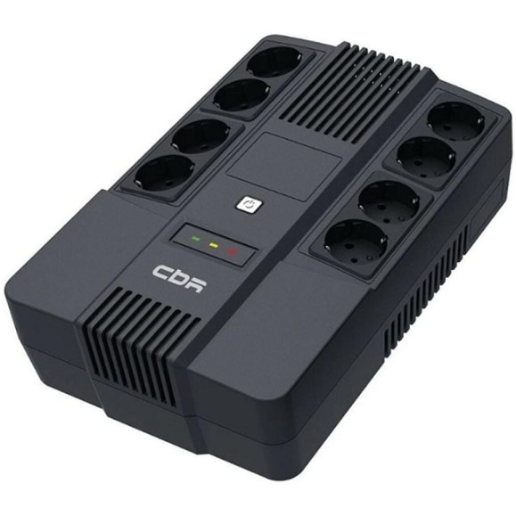 ИБП CBR 600VA/360W, Schuko CEE 7 Outlets: (x4 Battery & Surge Protected; x4 Surge Protected), LED, AVR, UPS-OFK-101E-600