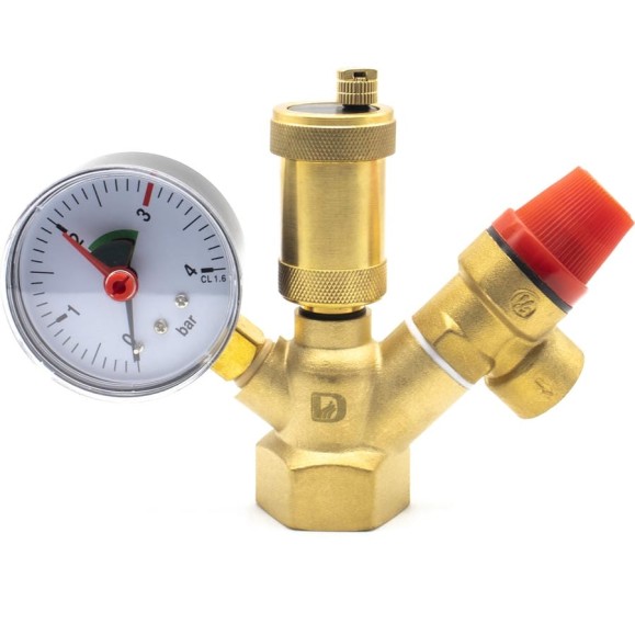 Группа безопасности для котла Damento 1", 1.5 бар Clima МИНИ 01082