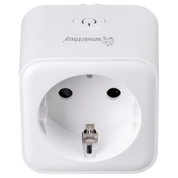 Умная розетка Smartbuy с Wi-Fi, Яндекс Алисой с контролем энерогопотребления, белая SBE-16-A11WFw-Z