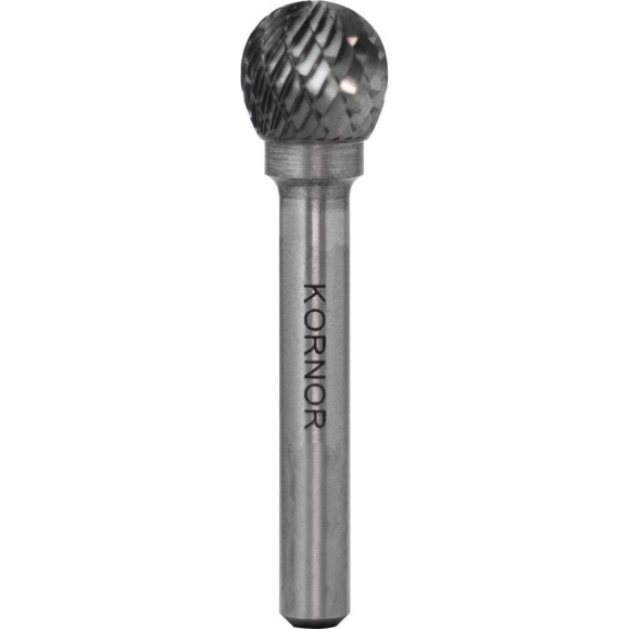Бор-фреза KORNOR D1916BM06 сферическая (2-ая насечка) 342191606 Бор-фреза KORNOR D1916BM06 сферическая (2-ая насечка) 342191606