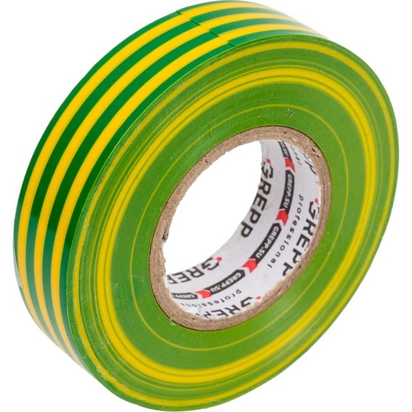 Изолента ПВХ GREPP 0,18 мм×19 мм×20 м /200/10 2610-09