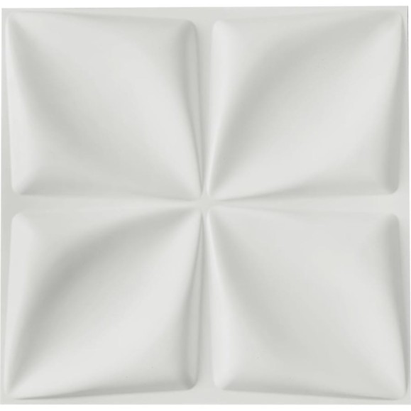 Комплект 3D-панелей LAKO DECOR 50-50 см, 10 шт, 1 мм, белый 404 LKD-PVC50-D006-1-MEGA10
