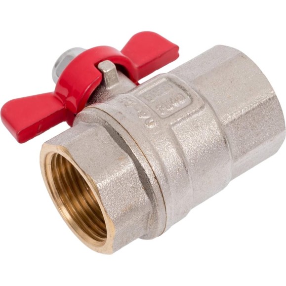 Кран шаровой MVI ГОСТ, 3/4 вн-вн, рукоятка «бабочка» (БММ) BV.913.05