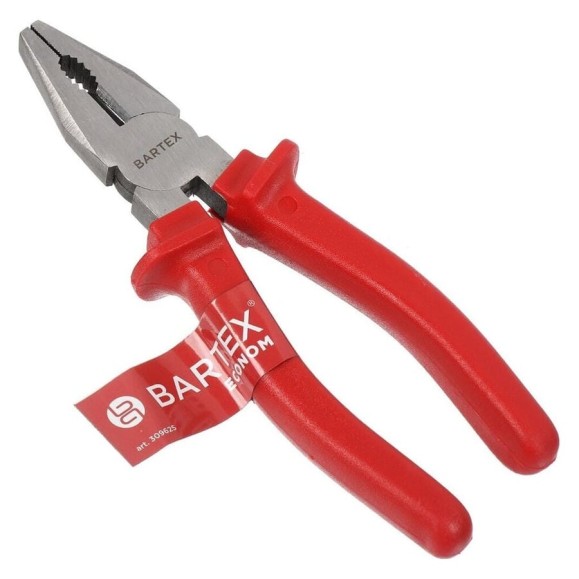 Пассатижи BARTEX Эконом 180 мм, прямые, углеродистая сталь, 953037.1080 309625