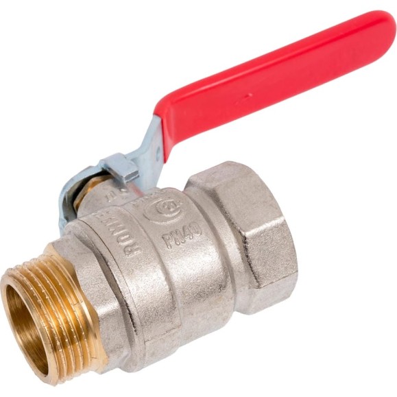 Кран шаровой ROMMER, ВР/НР, ручка рычаг, 1 дюйм RBV-0002-2210325 RG00938RJN8G8C