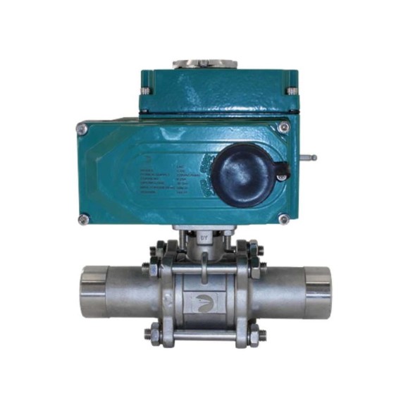 Кран шаровый NEWKEY приварной, AISI304 DN32 (1_1/4), с электроприводом AC 220V (C-05) NK-BEp32/4*PEAH50