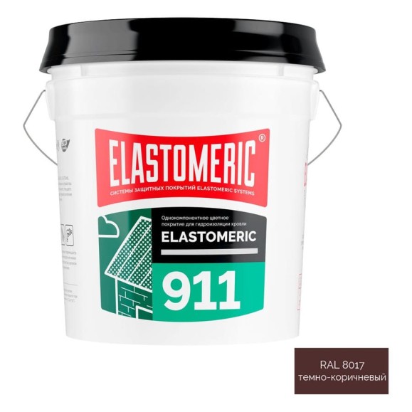 Жидкая резина Elastomeric Systems для кровли 20кг коричневый elastomeric-911 8017002