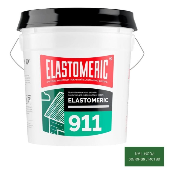 Гидроизоляция для кровли Elastomeric Systems 20кг зеленый elastomeric-911 6002002 Гидроизоляция для кровли Elastomeric Systems 20кг зеленый elastomeric-911 6002002