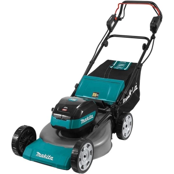 Аккумуляторная газонокосилка Makita XGT 2x40 В, 53 см, 70 л, с 2 АКБ 5 Ач и ЗУ, LM002GT201