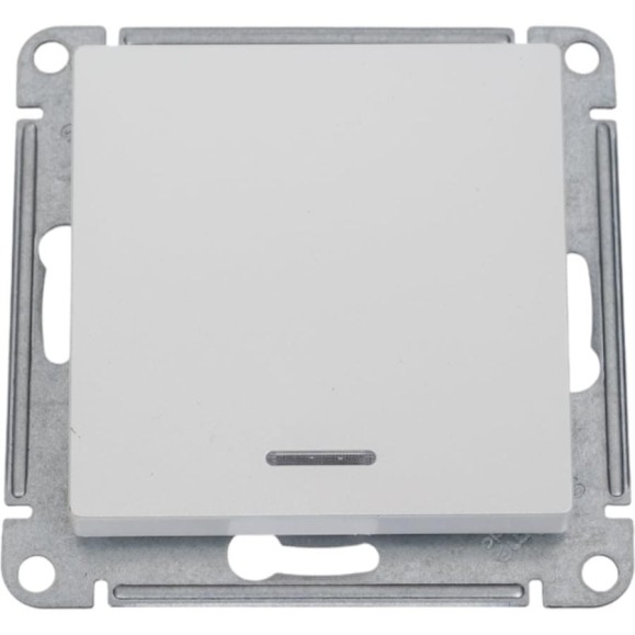 Механизм выключателя Systeme Electric (Schneider Electric) 1-кл. ATLAS DESIGN с подсветкой сх.1а 10АХ жемчуг 1240270 ATN000413