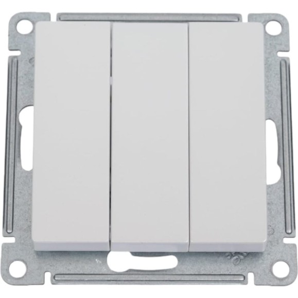 Механизм выключателя Systeme Electric 3-кл. ATLAS DESIGN сх.1+1+1 10АХ жемчуг ATN000431 1240277