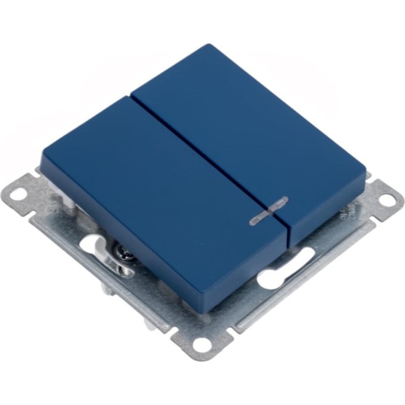 2-клавишный выключатель Systeme Electric Atlasdesign аквамарин с подсветкой, сх.5а, 10ах ATN001153 2-клавишный выключатель Systeme Electric Atlasdesign аквамарин с подсветкой, сх.5а, 10ах ATN001153