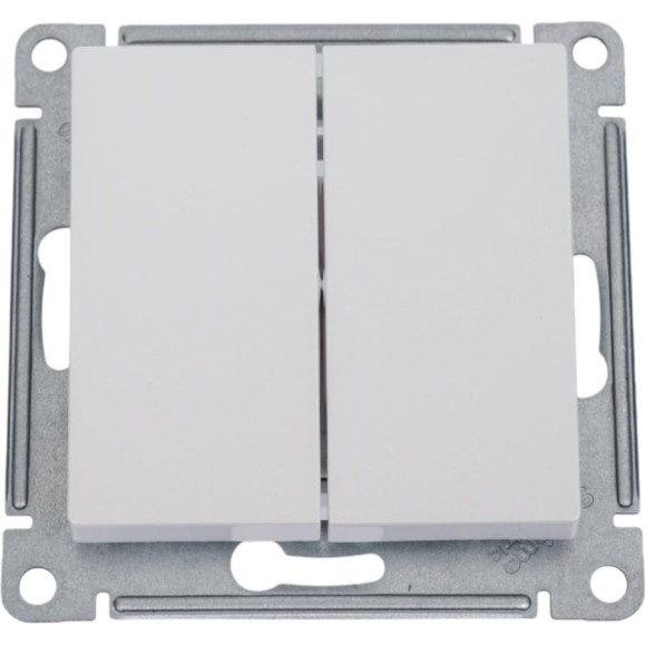 Механизм выключателя Systeme Electric 2-кл. ATLAS DESIGN сх.5 10АХ жемчуг ATN000451 1240289