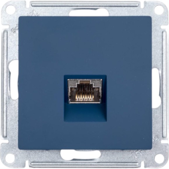 Компьютерная розетка Systeme Electric Atlasdesign аквамарин rj45, кат 6е ATN001186 Компьютерная розетка Systeme Electric Atlasdesign аквамарин rj45, кат 6е ATN001186