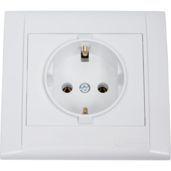 Розетка MAKEL с/з СП Defne 16А IP20 белый 42001028