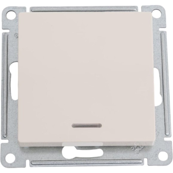 1-клавишный выключатель с подсветкой Systeme Electric (Schneider Electric) ATLASDESIGN сх.1а, 10АХ, бежевый ATN000213 1-клавишный выключатель с подсветкой Systeme Electric (Schneider Electric) ATLASDESIGN сх.1а, 10АХ, бежевый ATN000213
