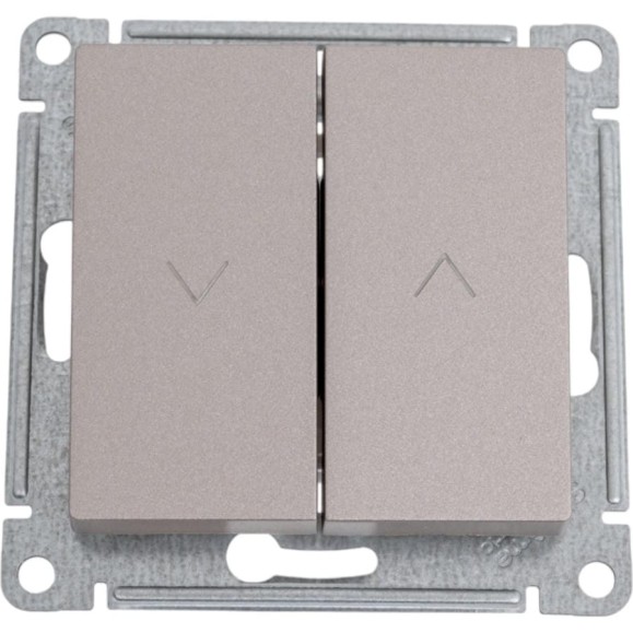 Выключатель жалюзи Systeme Electric Atlasdesign шампань 2-кл., 10а, механизм ATN000519
