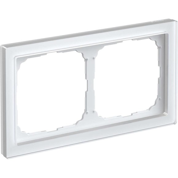 2-постовая рамка Systeme Electric ArtGallery PURE, Органическое стекло, Белый GAL320102