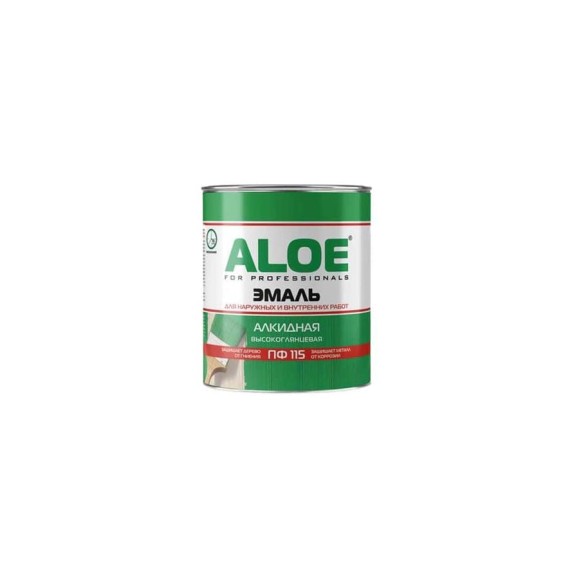 Эмаль алкидная ALOE ПФ-115, салатовая глянцевая, 6,0кг 009304