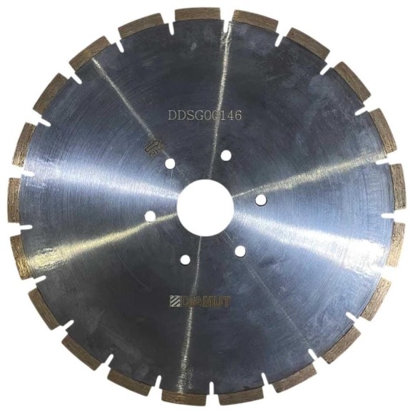 Диск DIAMUT для прямолинейной резки D350 H50+6F T3.2 X10 L40 21Z (гранит) DDSG00146