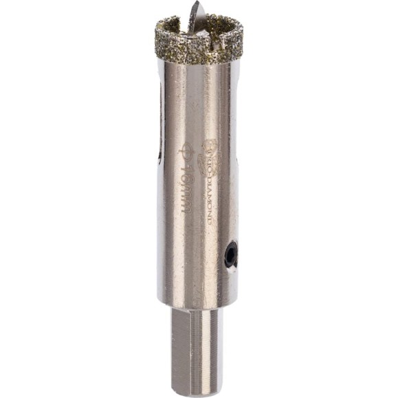 Коронка алмазная по керамике и кафелю с центрирующим сверлом TRIO-DIAMOND 16 мм 400016 Коронка алмазная по керамике и кафелю с центрирующим сверлом TRIO-DIAMOND 16 мм 400016