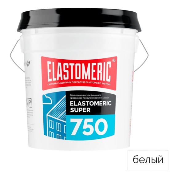 Акриловая финишная кровельная мастика белая Elastomeric 750 SUPER, 20 кг Elastomeric Systems 750_super_20kg