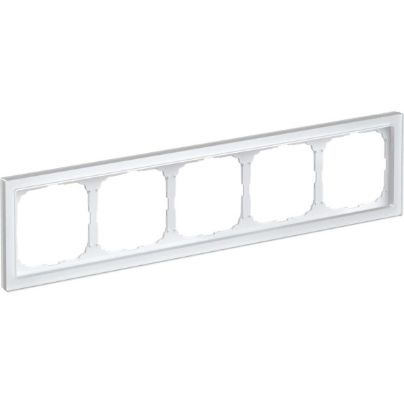 5-постовая рамка Systeme Electric ArtGallery PURE Органическое стекло, Белый GAL320105