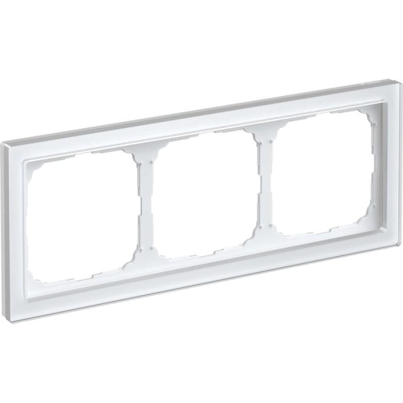 3-постовая рамка Systeme Electric ArtGallery PURE Органическое стекло, Белый GAL320103