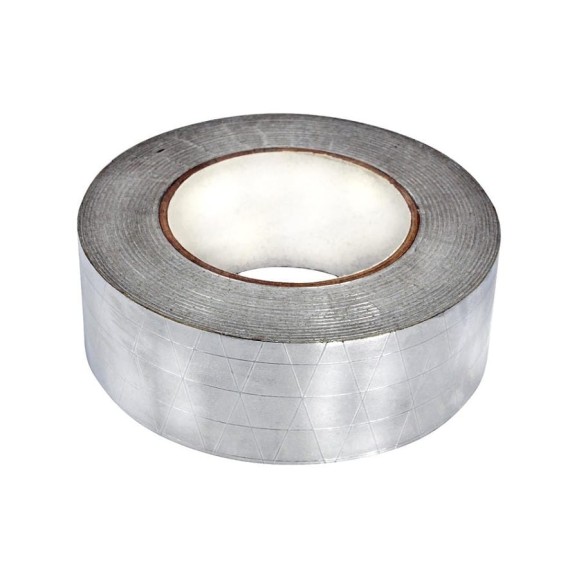 Скотч алюминиевый STALMAX армированный LAL-R 50 мм (40м) монтажный (арт. 10631) (уп. 24 шт) 10631-023