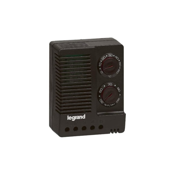 Гигротермостат Legrand 230 В~ - 50/60 Гц - регулирование температуры 0-60 C - влажности 50-90 % 035312