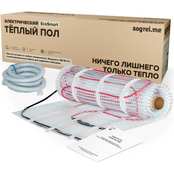 Комплект теплого пола Sogrei.me SOGREIME EcoSmart UHK-M (РазумнаяЭкономия УХК-М) 150-0,5-8,0 0К-00001608 Комплект теплого пола Sogrei.me SOGREIME EcoSmart UHK-M (РазумнаяЭкономия УХК-М) 150-0,5-8,0 0К-00001608