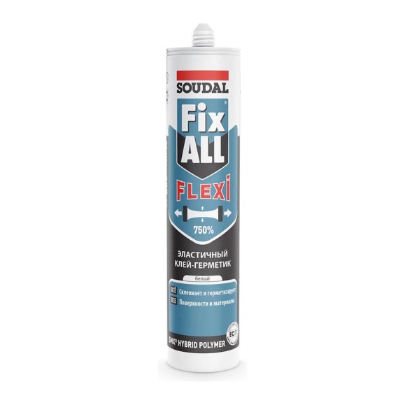 Клей-герметик Soudal Фикс Алл FLEXI белый 290 мл 117383
