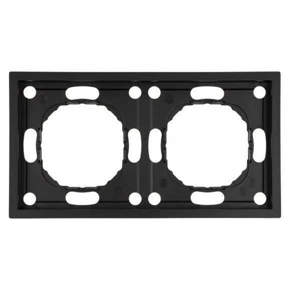 Рамка STEKKER PFR00-5002-05 2-местная, серия Эмили, черный уголь, soft touch, 49859 Рамка STEKKER PFR00-5002-05 2-местная, серия Эмили, черный уголь, soft touch, 49859