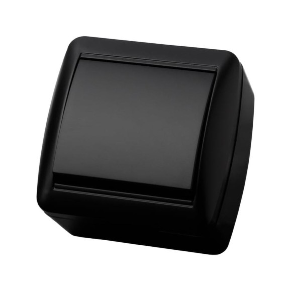 1-клавишный выключатель TDM ELECTRIC открытой установки, IP44, 10А, графит, 1-клавишный выключатель TDM ELECTRIC открытой установки, IP44, 10А, графит,