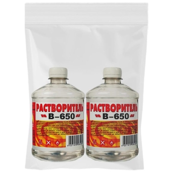 Растворитель 650 Вершина 0,5 л 2шт(набор) ВИ4607019161485