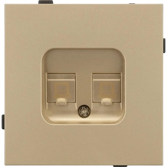 Механизм компьютерной розетки двойной Arlight SCT-TENDO-MPC2-SFPL-GD 1шт 054596 Механизм компьютерной розетки двойной Arlight SCT-TENDO-MPC2-SFPL-GD 1шт 054596