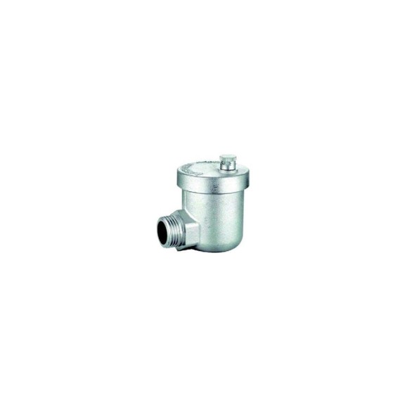 Автоматический угловой воздухоотводчик ViEiR 1/2″ никелированный для радиаторов и распределительных гребенок PF506 Автоматический угловой воздухоотводчик ViEiR 1/2″ никелированный для радиаторов и распределительных гребенок PF506