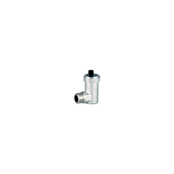 Автоматический угловой воздухоотводчик ViEiR 1/2″ хромированный для радиаторов и декоративных систем отопления PF505