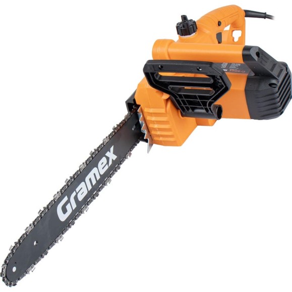 Пила цепная электрическая Gramex HHT-2400 (2400Вт, 720 м/мин, шина 16"/40 см, бак/масл 170 мл) (2/48) 4209 Пила цепная электрическая Gramex HHT-2400 (2400Вт, 720 м/мин, шина 16"/40 см, бак/масл 170 мл) (2/48) 4209