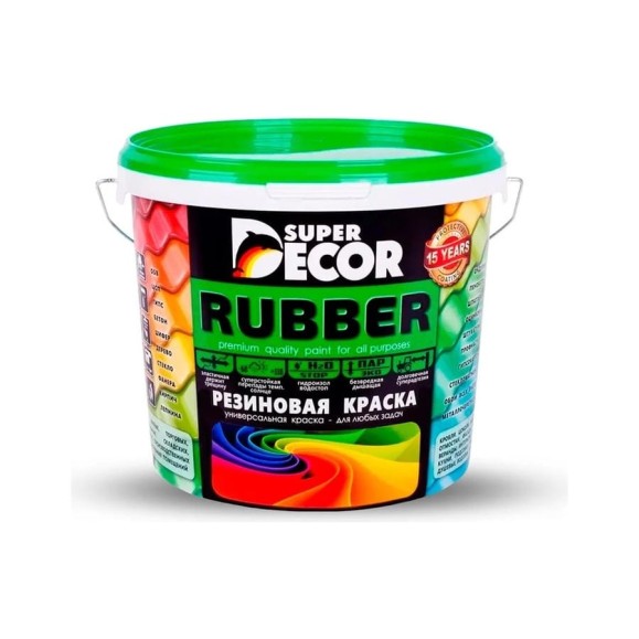 Резиновая краска SUPER DECOR RAL 5005 12кг 4630024705658 Резиновая краска SUPER DECOR RAL 5005 12кг 4630024705658