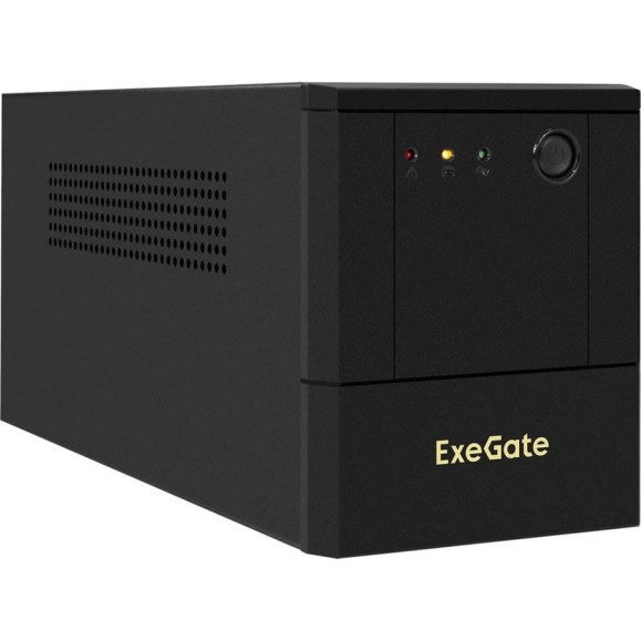 Источник бесперебойного питания ExeGate Power NB-2000.LED.AVR.4SH.USB 2000VA/1200W, LED, AVR, 4 Schuko, USB, батарея 12V 9Ah - 2 шт., металлический корпус, Black 299784