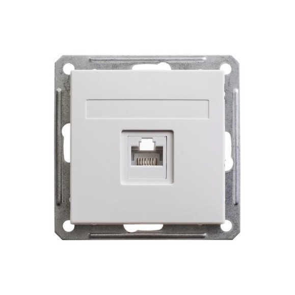 Механизм компьютерной розетки Systeme Electric W59 RJ45 кат.5Е, механизм, ПЛАТИНА RSI-152K5E-12-86