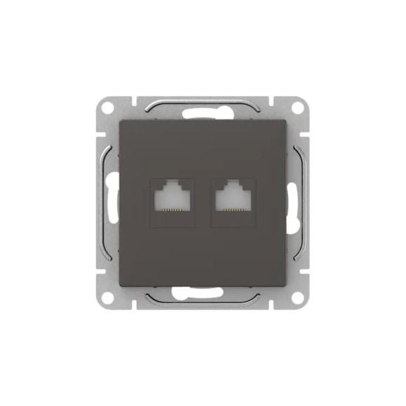 Механизм розетки EKF RJ45 - 2шт, (cat5), мокко Эпика UP1-SOM-2RJ45-5 Механизм розетки EKF RJ45 - 2шт, (cat5), мокко Эпика UP1-SOM-2RJ45-5