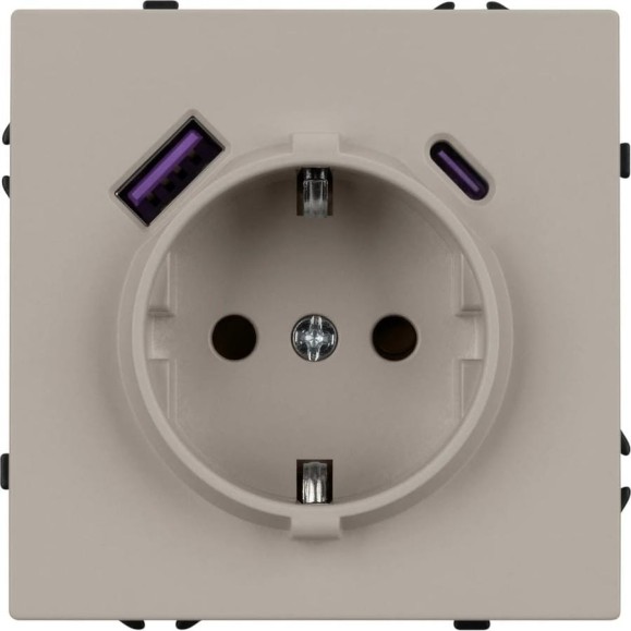 Механизм розетки Arlight с USB зарядкой SCT-NOBE-MUAC-SFPL-CA 1шт 059444