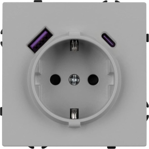 Механизм розетки Arlight с USB зарядкой SCT-NOBE-MUAC-SFPL-IS 1шт 059445