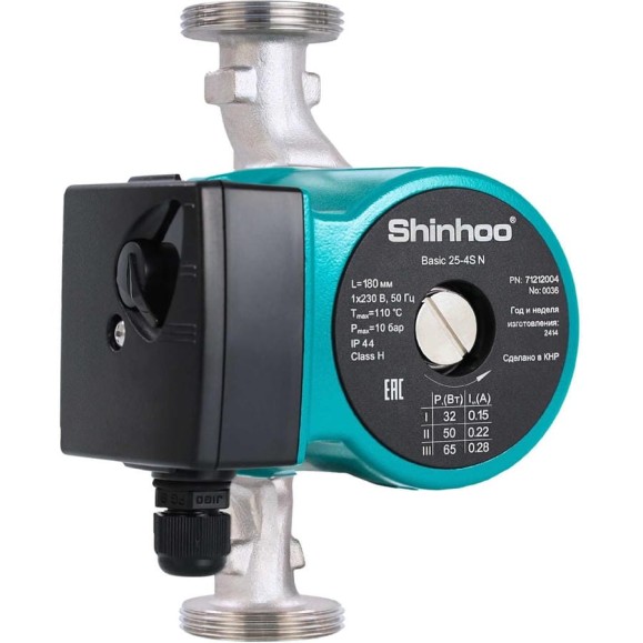 Циркуляционный насос SHINHOO BASIC 25-8S N 180 1x230V 71212006