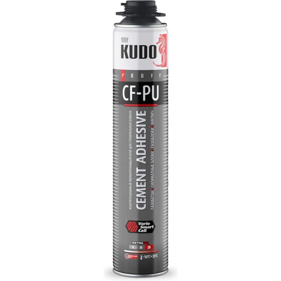 Конструкционный полиуретановый клей для строительных блоков KUDO CEMENT ADHISIVE  PROFF KUPP10UCMT
