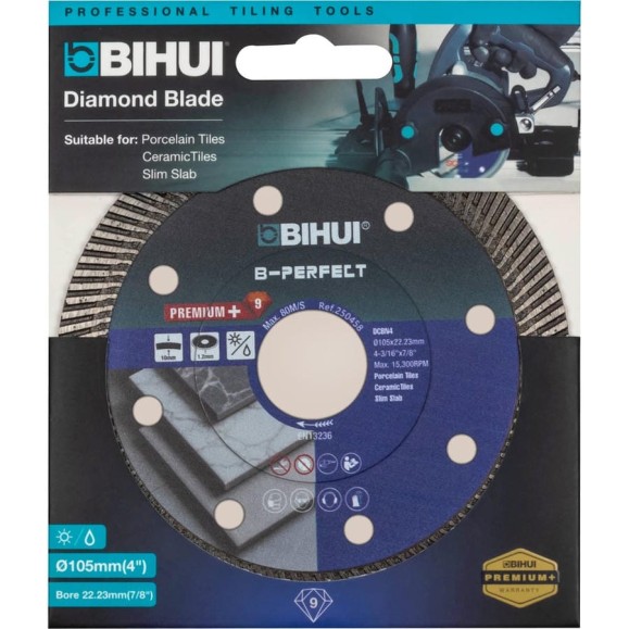 Диск алмазный BIHUI SUPER THIN TURBO 105х22.23мм, 1.2мм DCBN4 Диск алмазный BIHUI SUPER THIN TURBO 105х22.23мм, 1.2мм DCBN4